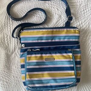 NWOT Baggalini Striped Crossbody Purse